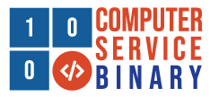 Computer Service Binary Logo